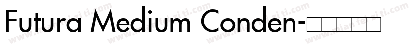 Futura Medium Conden字体转换